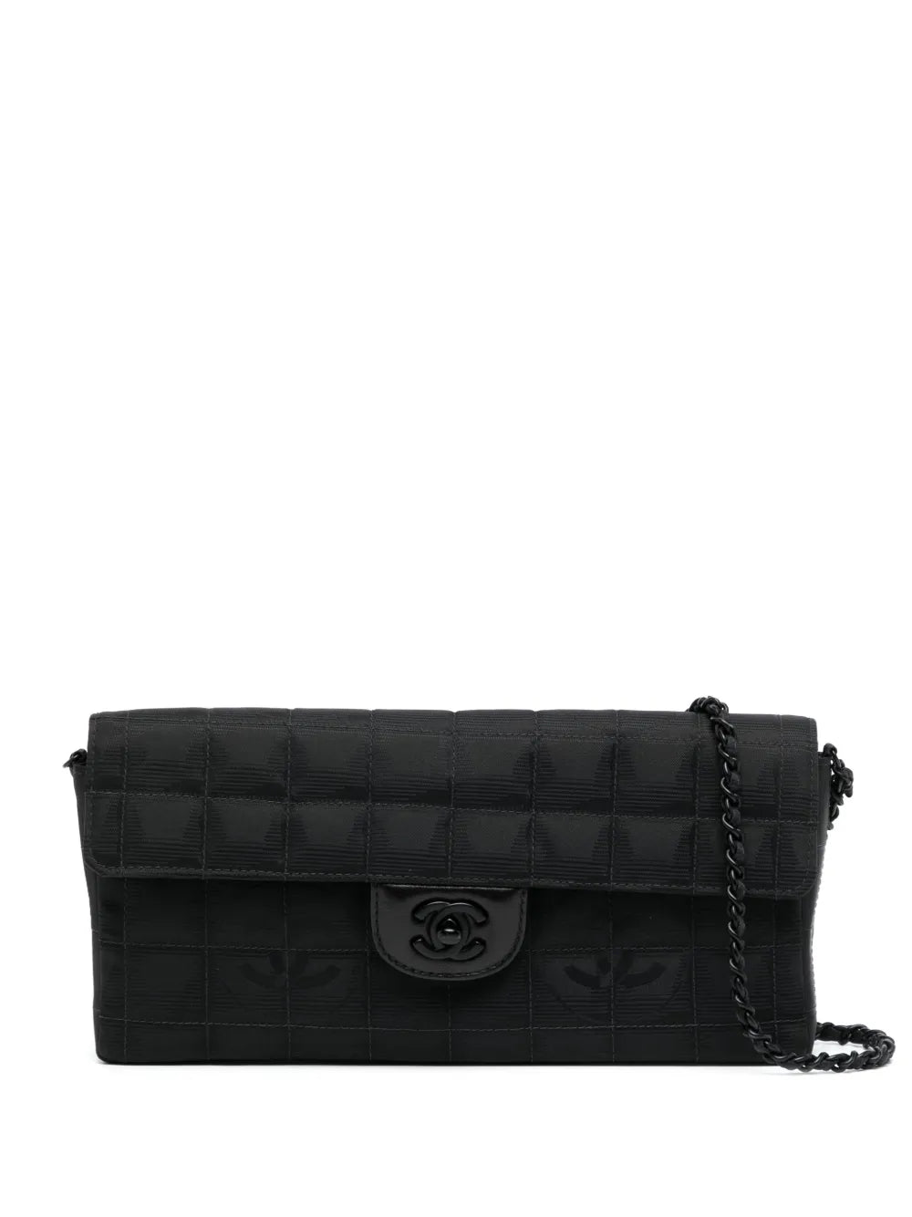 Pre-OwnedCHANEL Pre-Owned2000-2001 New Travel line Choco Bar East West shoulder bag