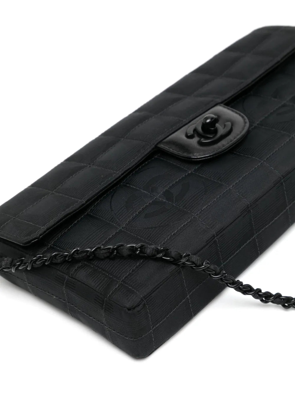 Pre-OwnedCHANEL Pre-Owned2000-2001 New Travel line Choco Bar East West shoulder bag