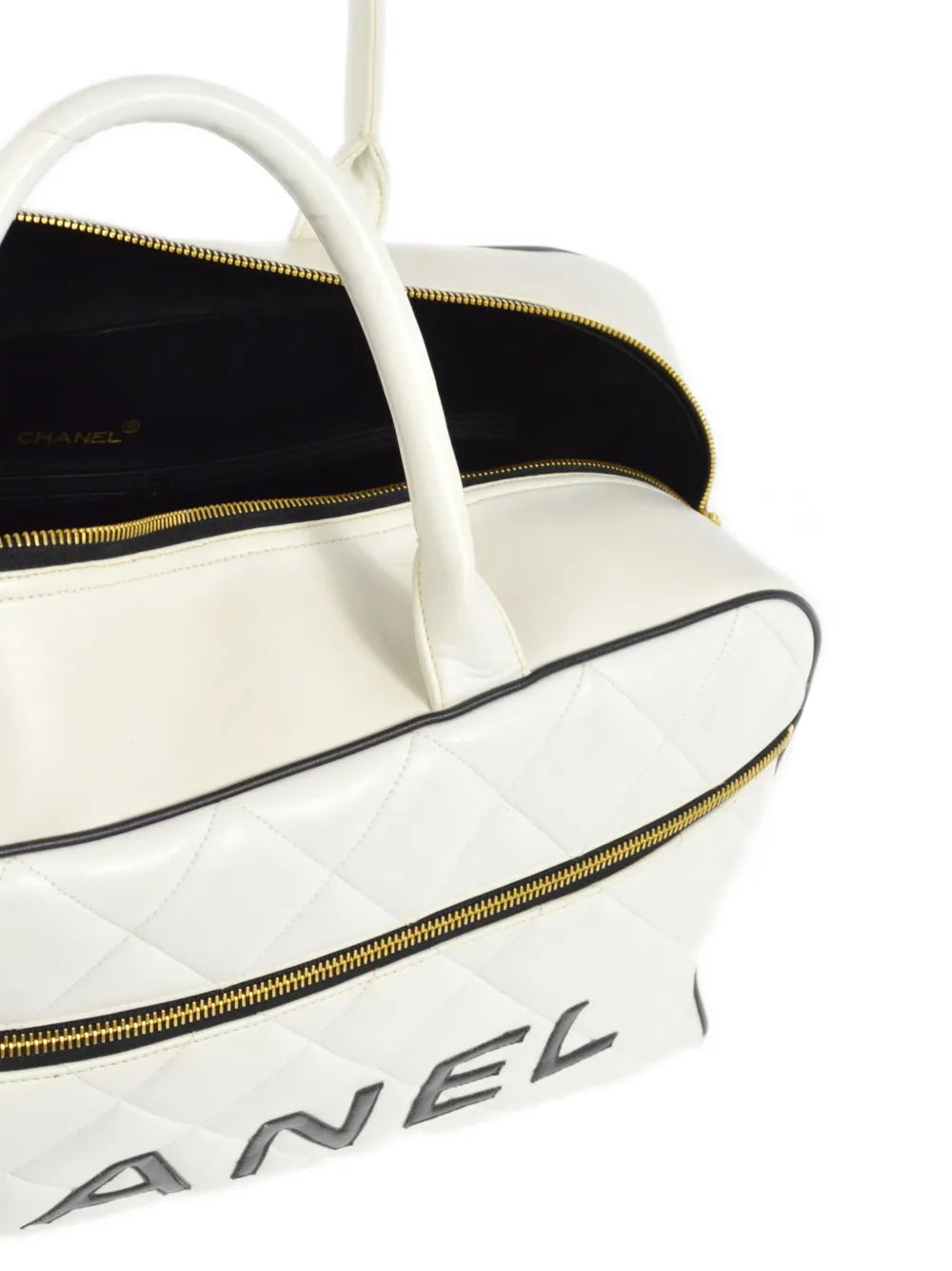 Pre-OwnedCHANEL Pre-Owned1995 logo-print bowling bag