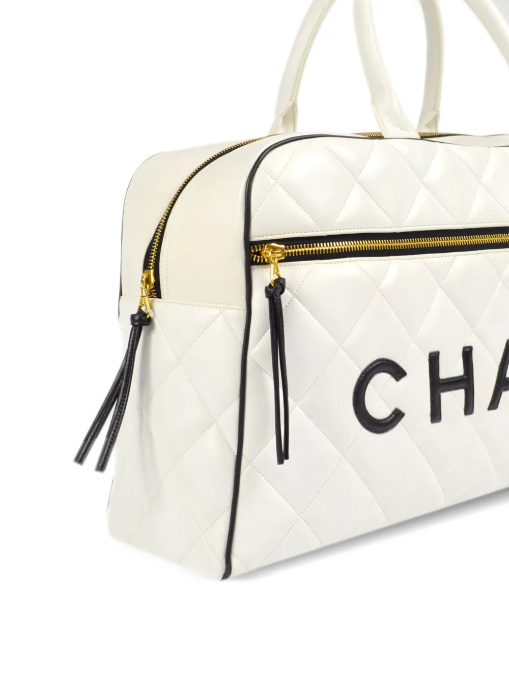 Pre-OwnedCHANEL Pre-Owned1995 logo-print bowling bag