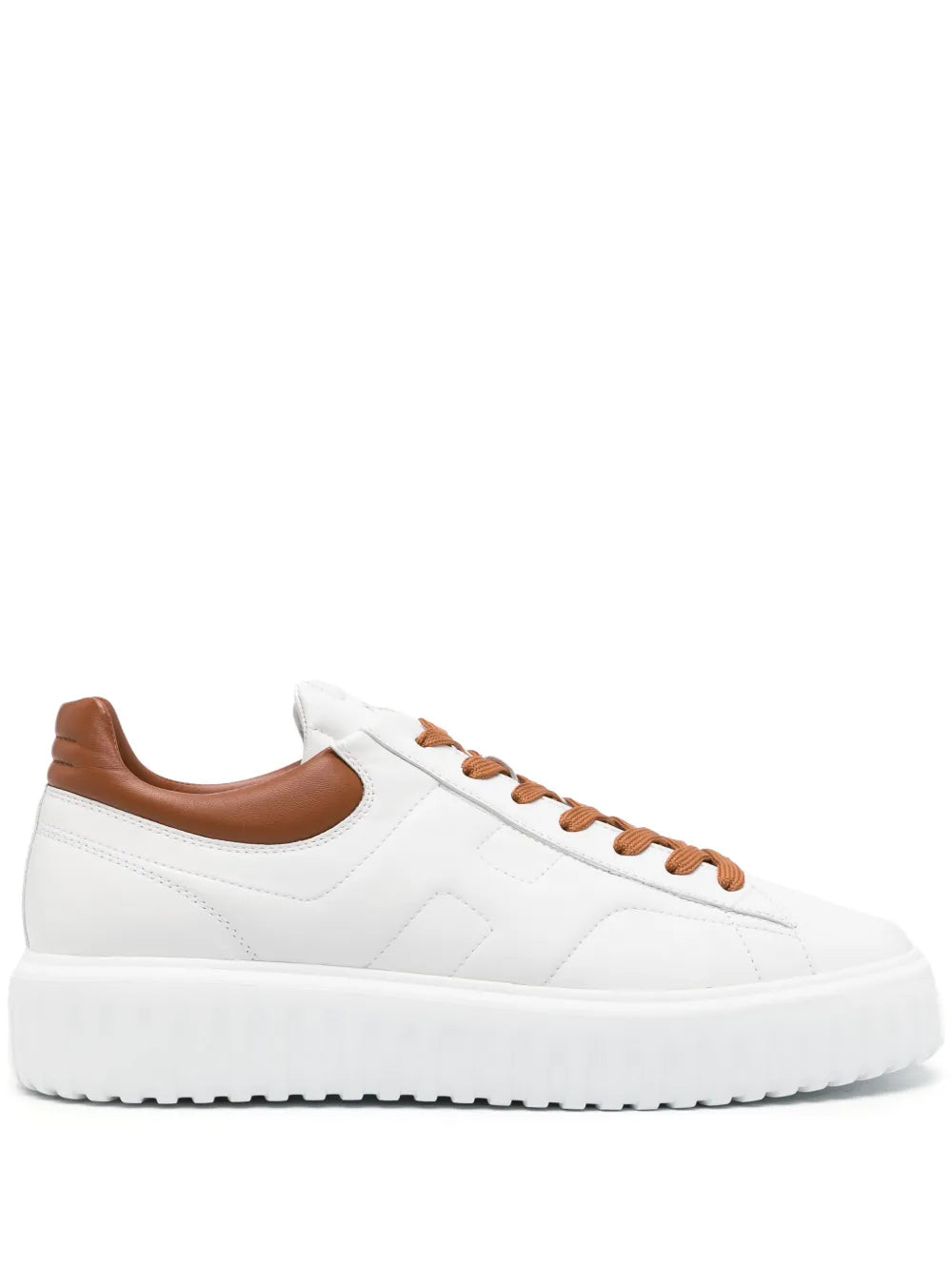 Hogan Lace-Up Leather Sneakers