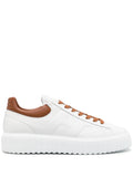 Hogan Lace-Up Leather Sneakers