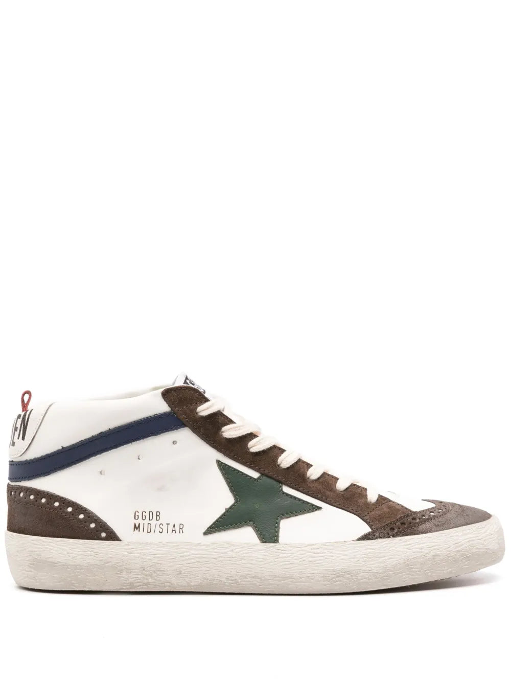 Golden Goose Mid-Star Leather Sneakers