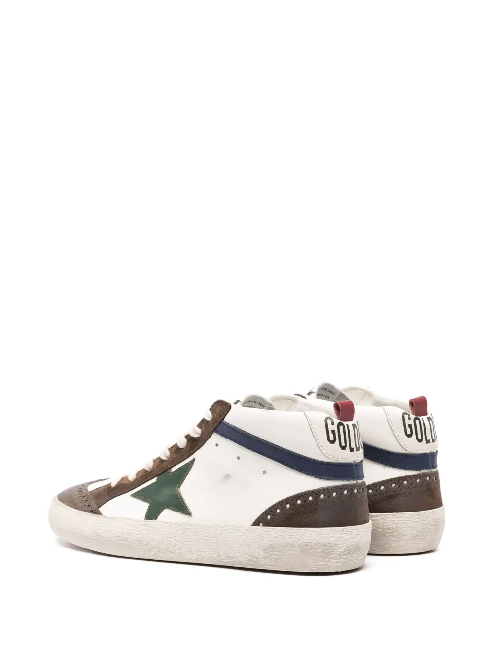 Golden Goose Mid-Star Leather Sneakers