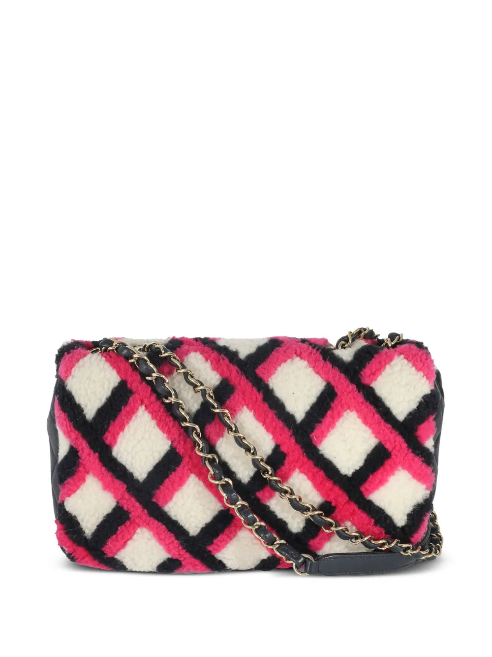 Pre-OwnedCHANEL Pre-Owned2016-2017 Classic Flap shearling shoulder bag