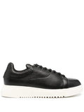 Emporio Armani Tumbled Leather Sneakers
