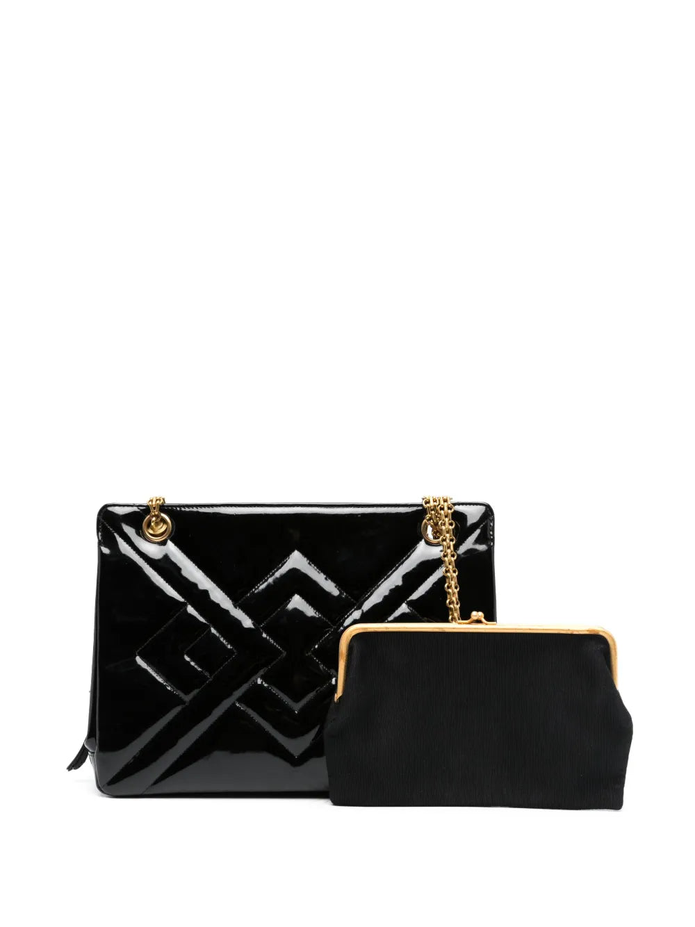 Pre-OwnedCHANEL Pre-Owned1994-1996 quilted patent-leather bag