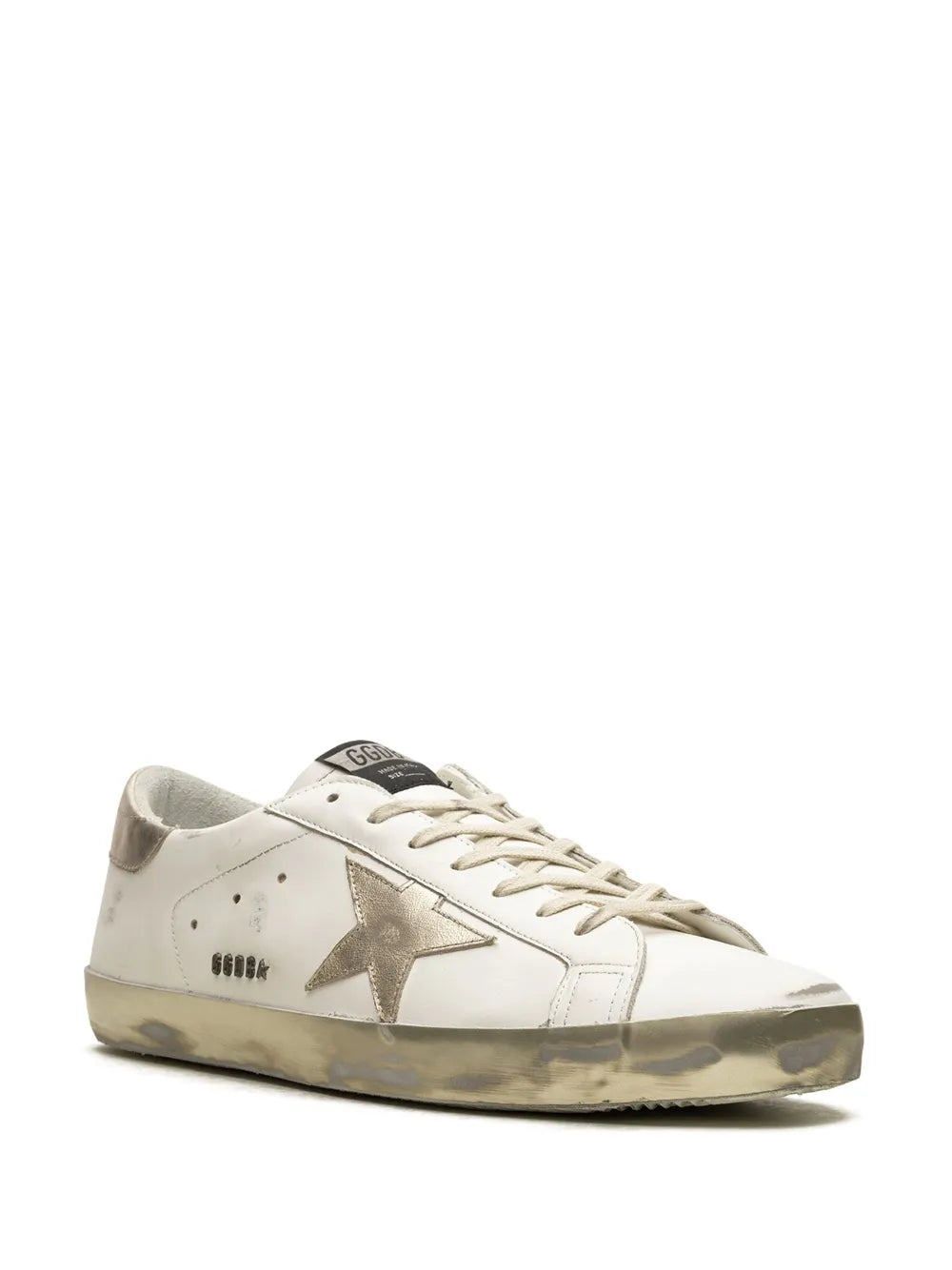 Golden Goose Super-Star Classic White/Gold Sneakers