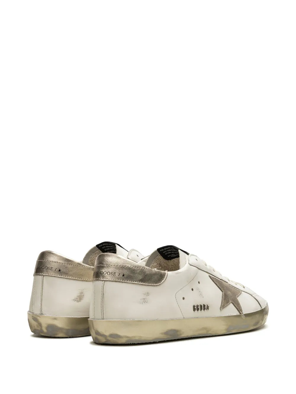 Golden Goose Super-Star Classic White/Gold Sneakers