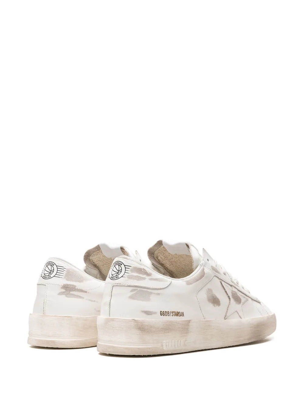 Golden Goose Stardan White/Beige Leather Sneakers