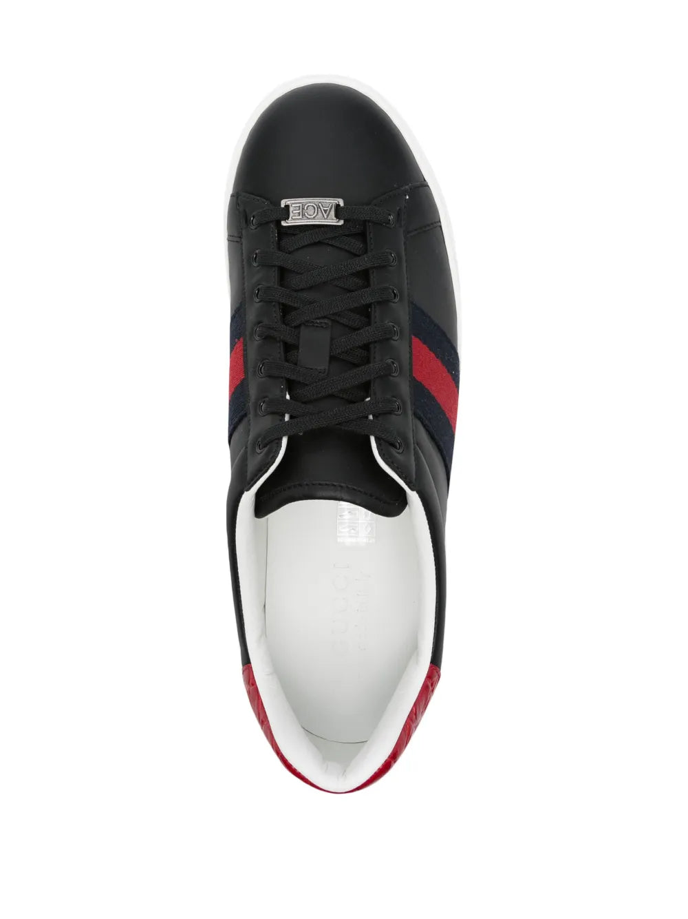 Gucci Ace Web-Trim Sneakers