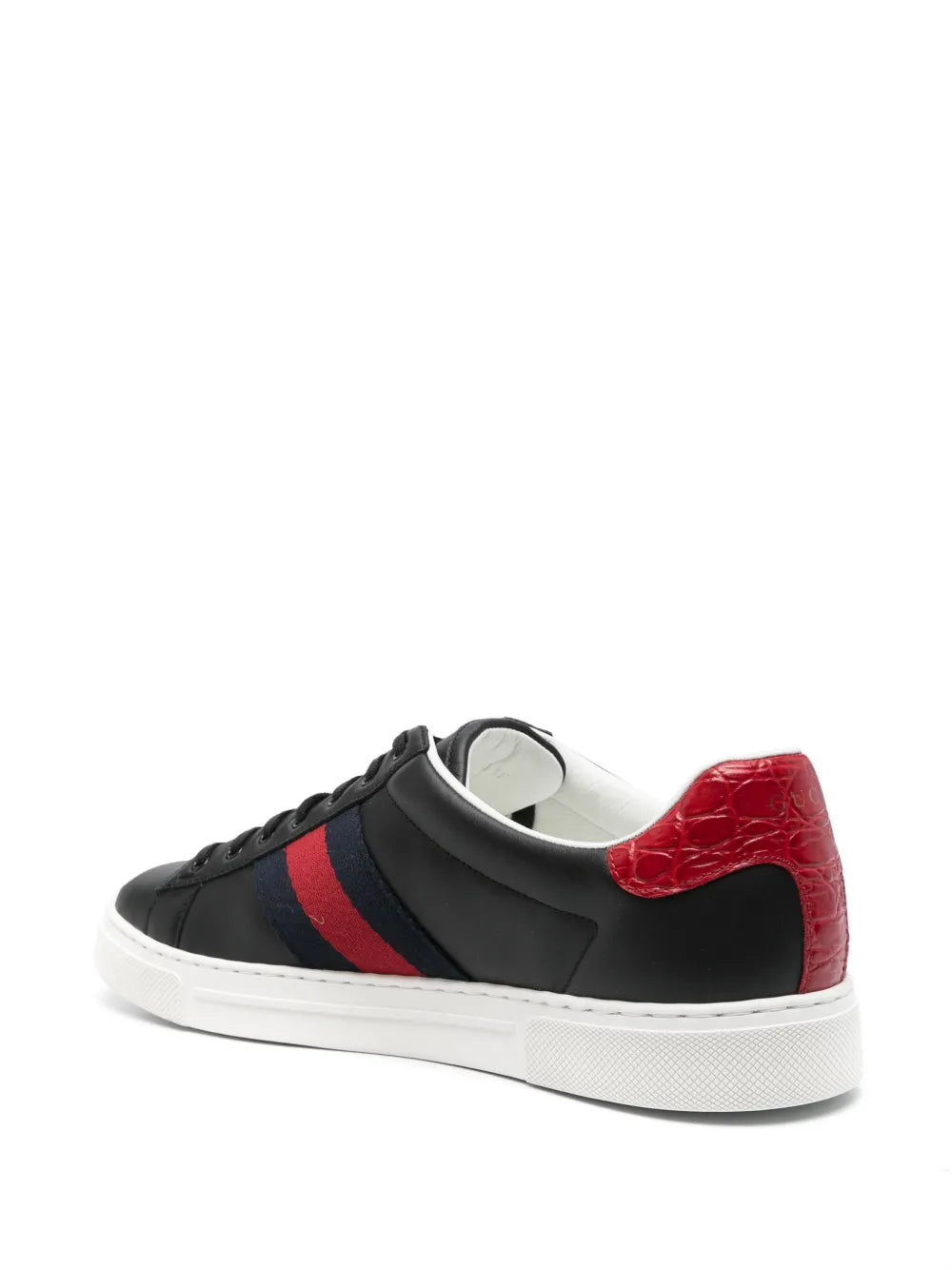 Gucci Ace Web-Trim Sneakers