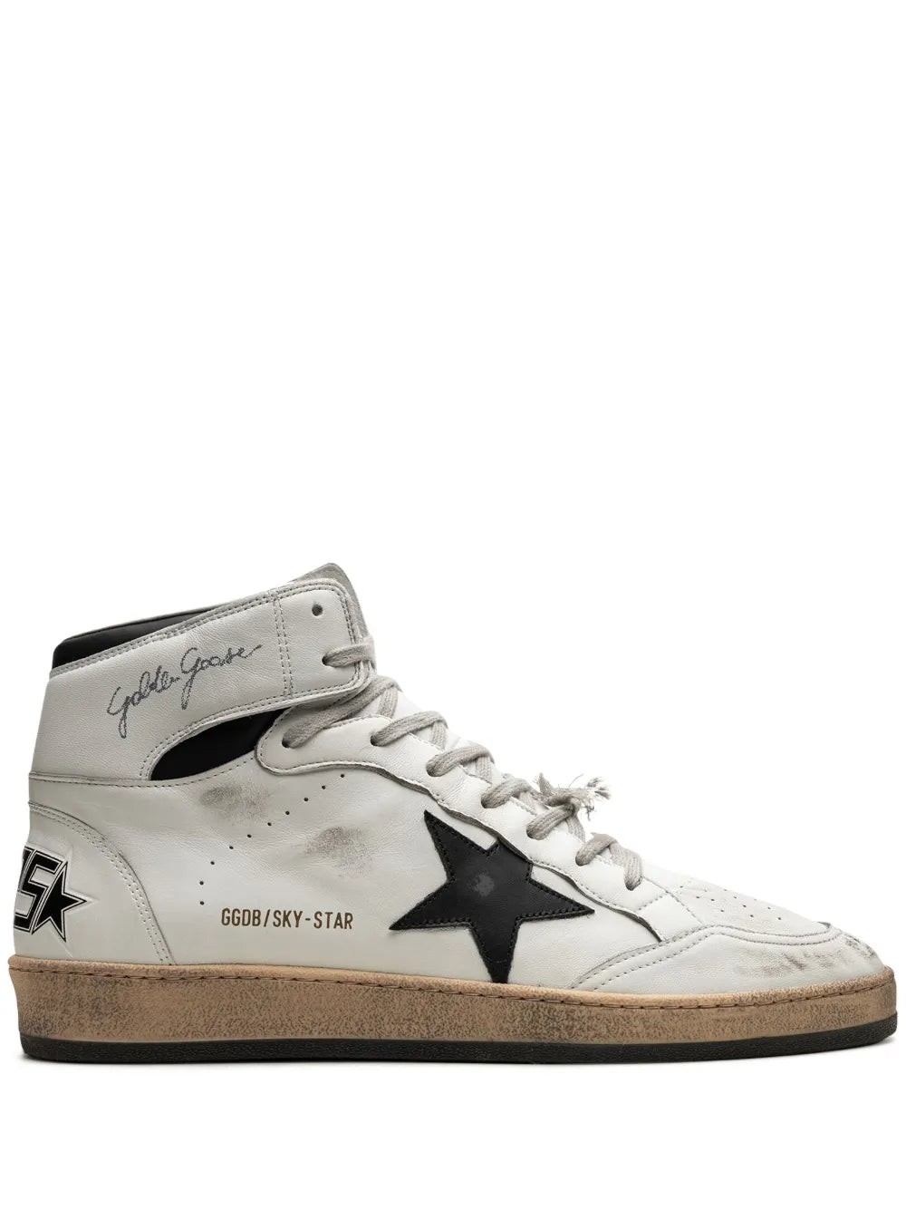 Golden Goose Sky-Star Multi-Color High-Top Sneakers