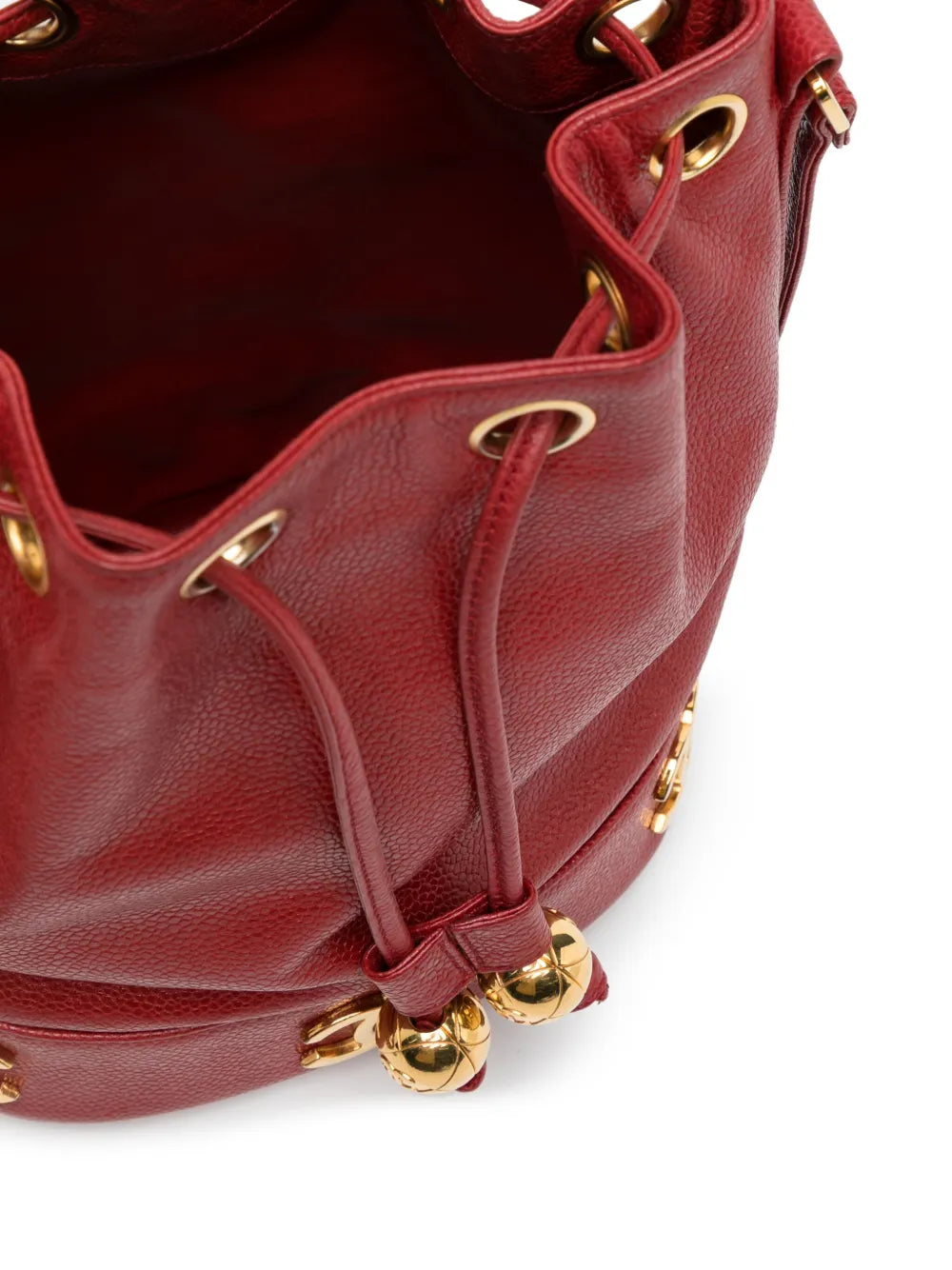 Pre-OwnedCHANEL Pre-OwnedTriple CC leather bucket bag