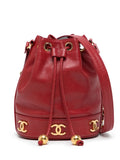 Pre-OwnedCHANEL Pre-OwnedTriple CC leather bucket bag