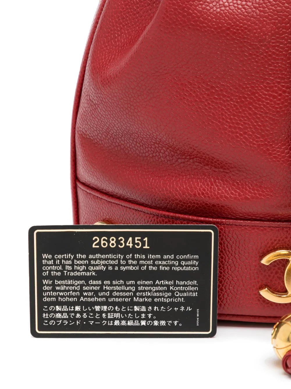 Pre-OwnedCHANEL Pre-OwnedTriple CC leather bucket bag