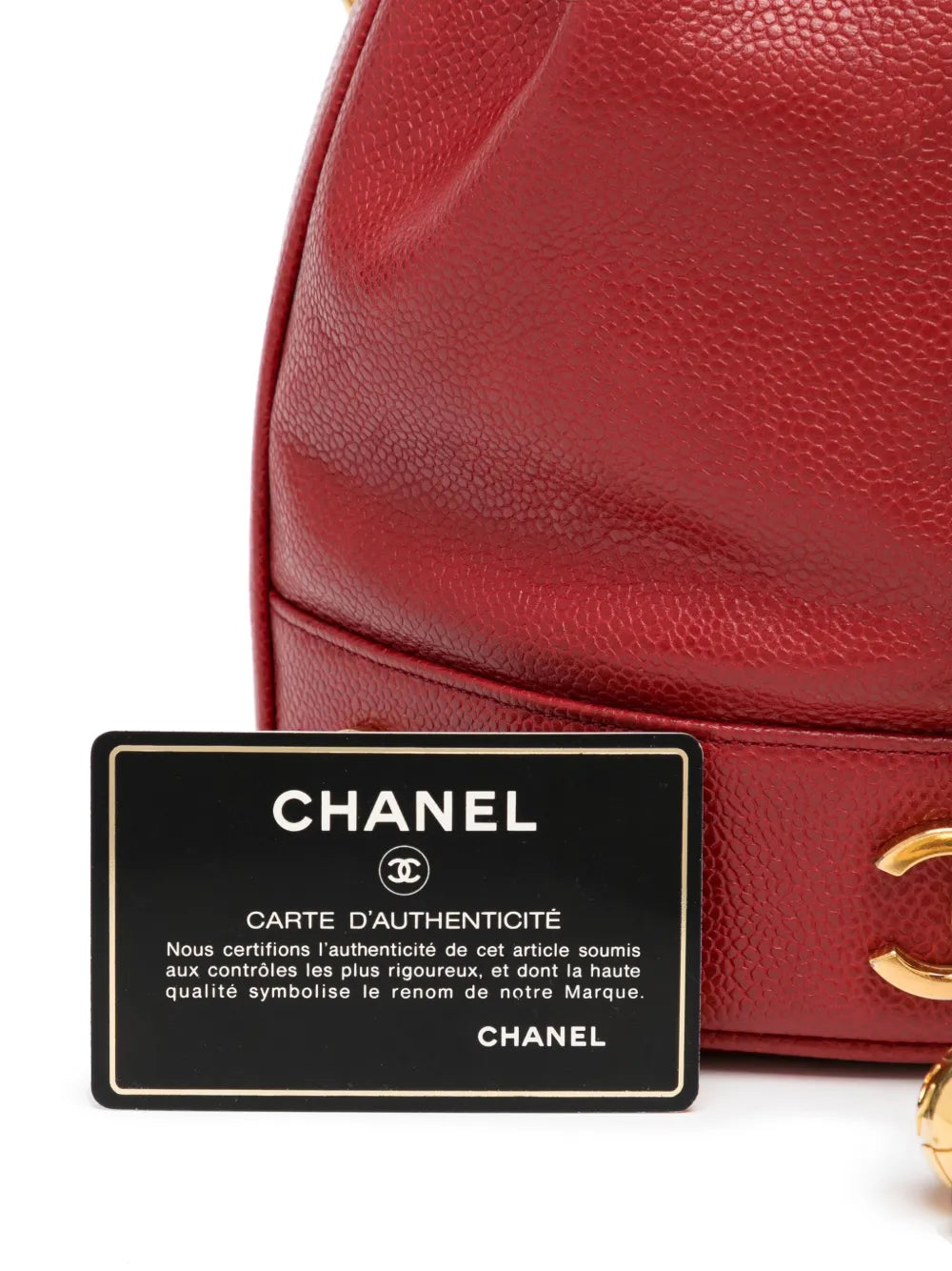 Pre-OwnedCHANEL Pre-OwnedTriple CC leather bucket bag
