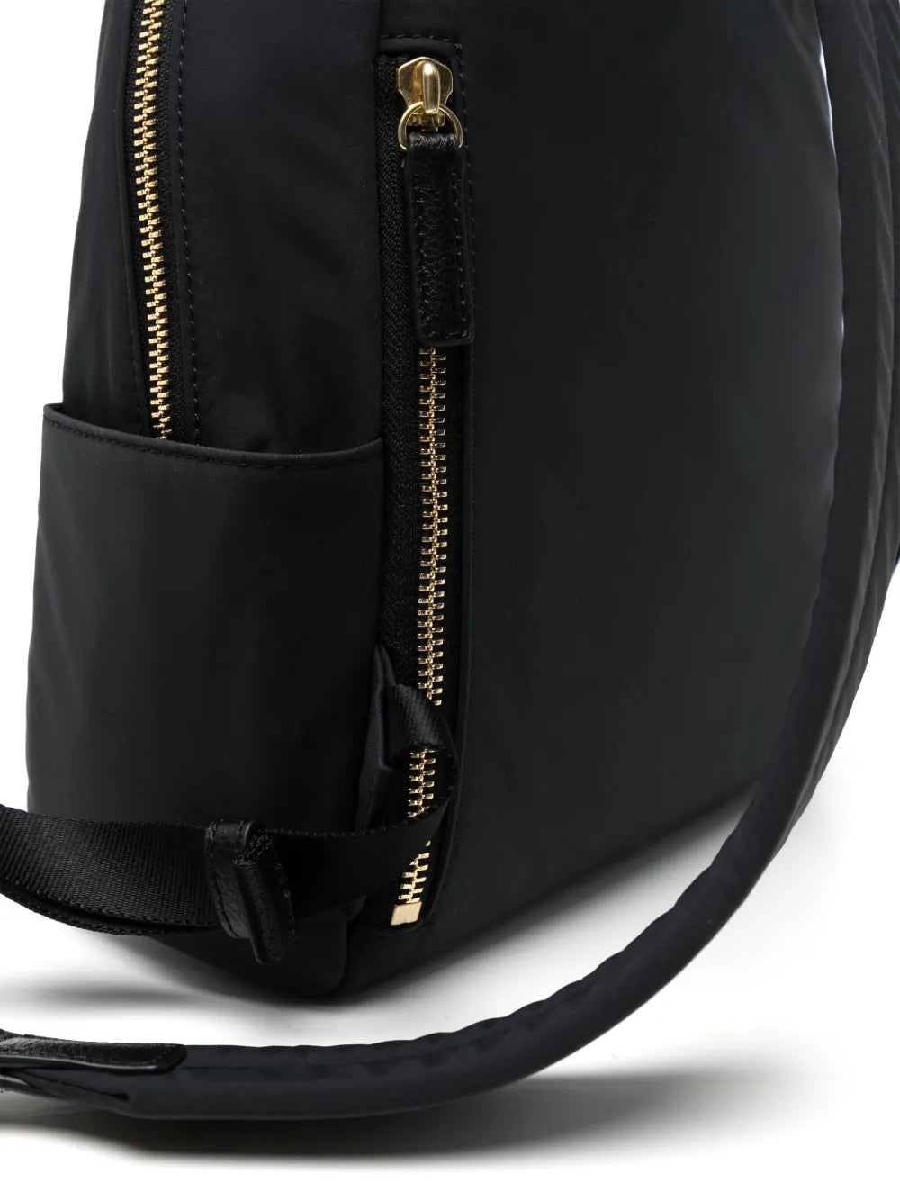 agn? b. logo-plaque leather-trim backpack