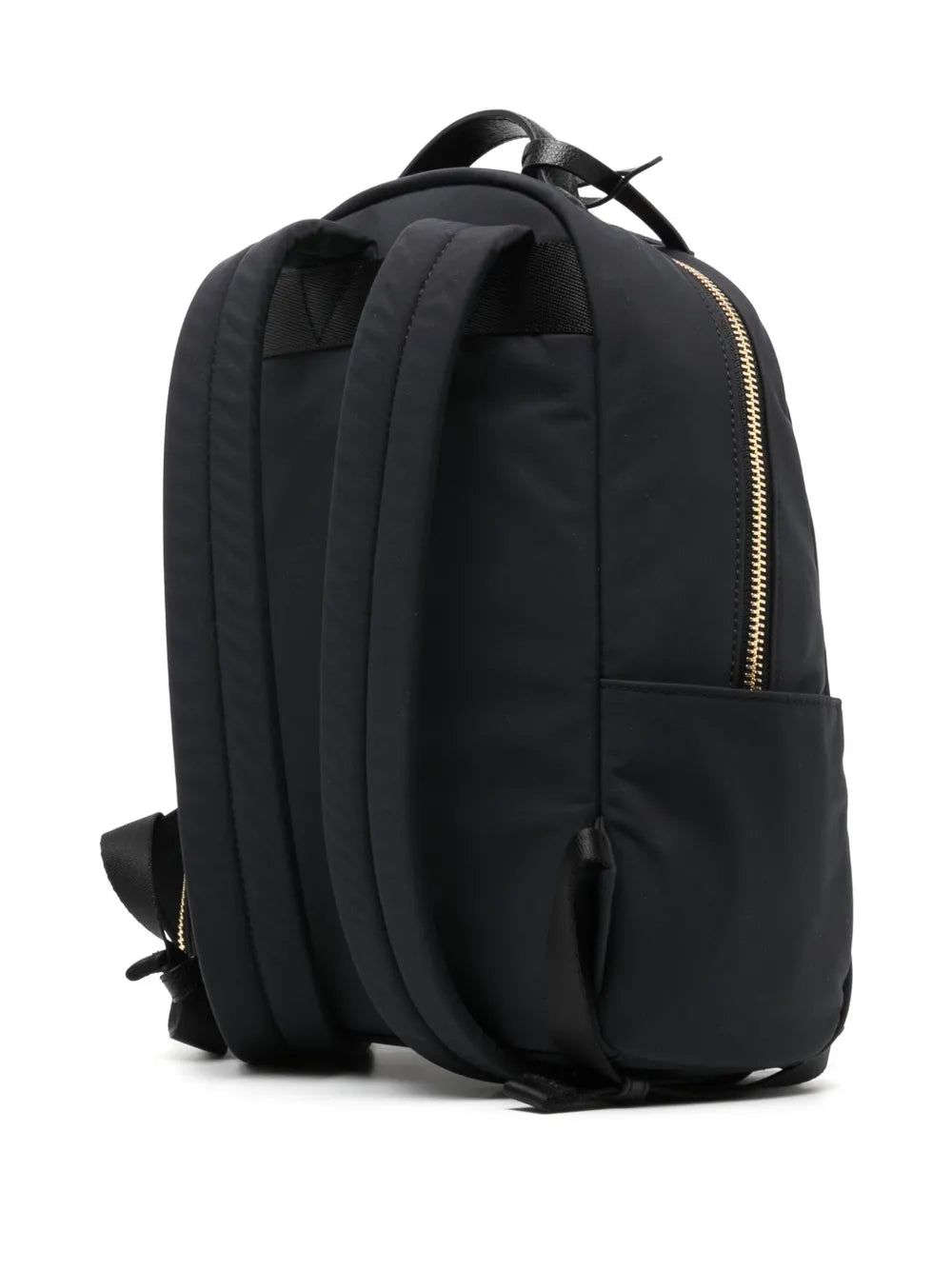 agn? b. logo-plaque leather-trim backpack