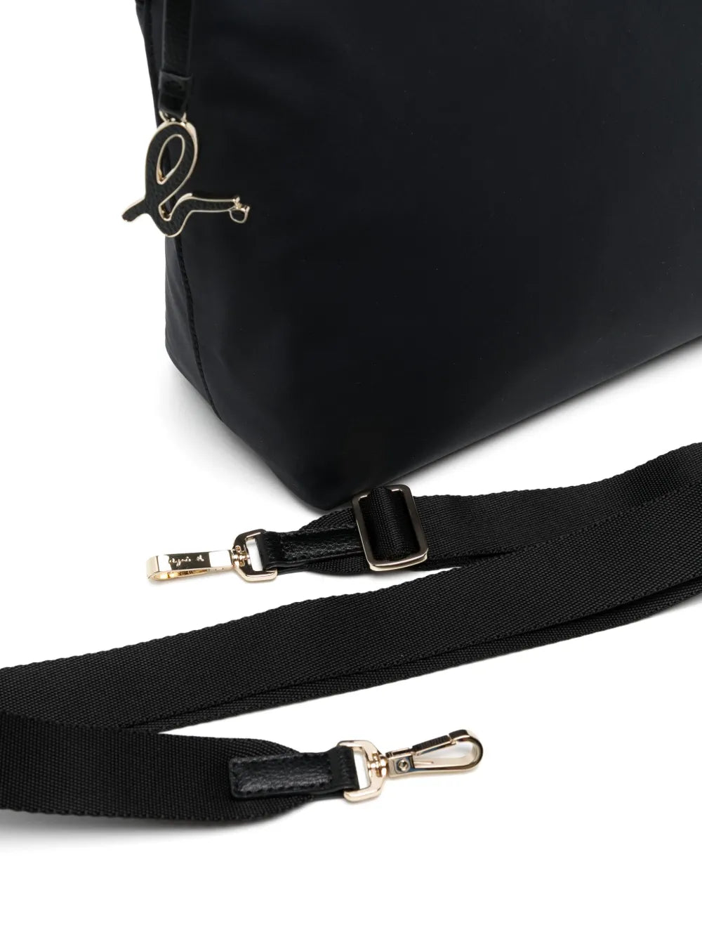 agnès b. logo-plaque zipped crossbody bag