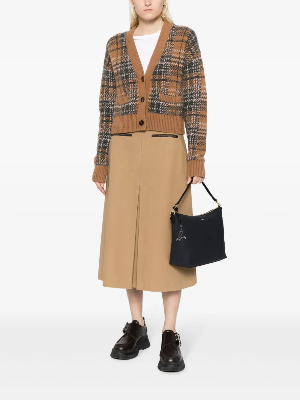 agnès b. logo-plaque zipped crossbody bag