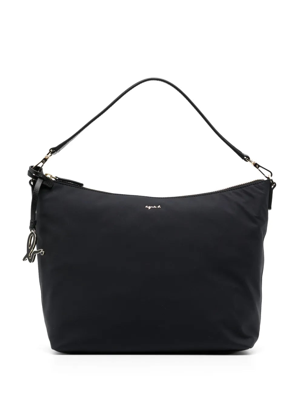 agnès b. logo-plaque zipped crossbody bag
