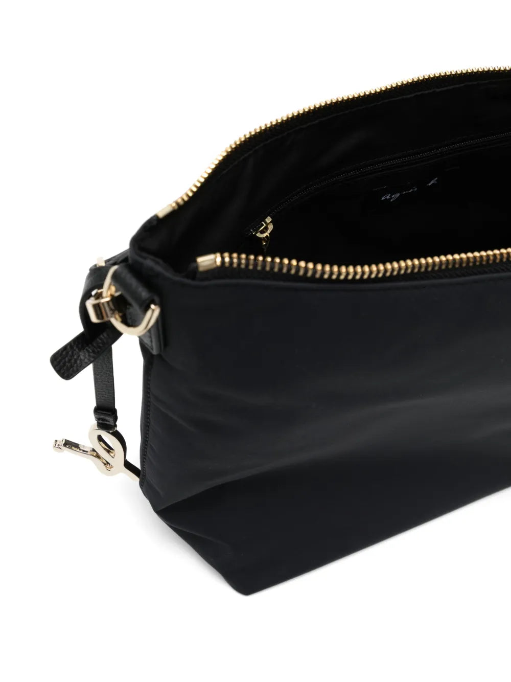 agnès b. logo-plaque zipped crossbody bag