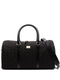 Elisabetta Franchilogo-plaque monogram-jacquard luggage bag
