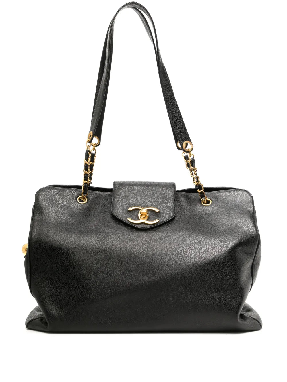 Pre-OwnedCHANEL Pre-OwnedSupermodel leather tote bag