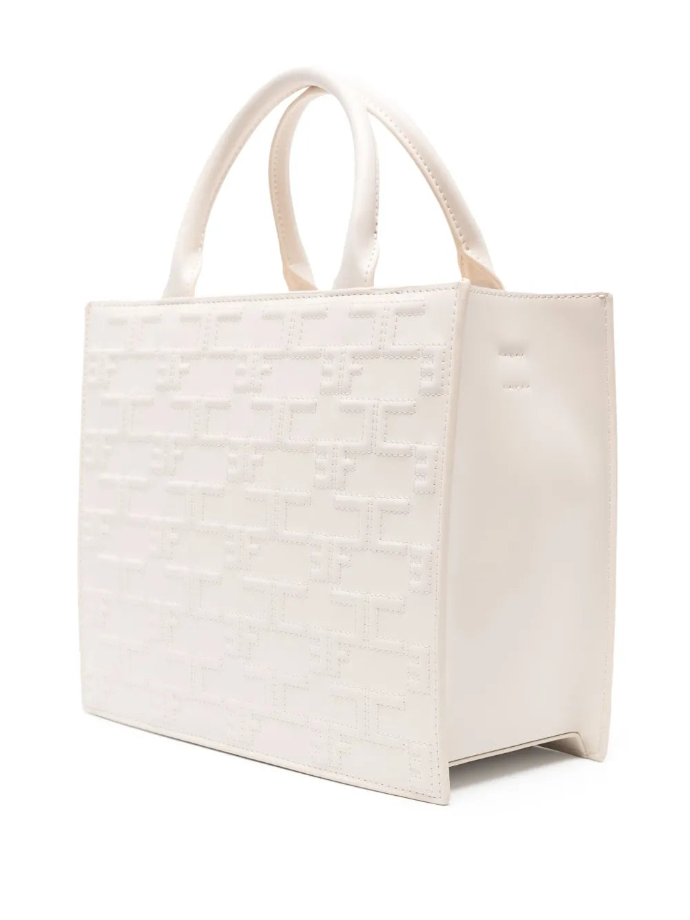 Elisabetta Franchiembossed-monogram tote bag