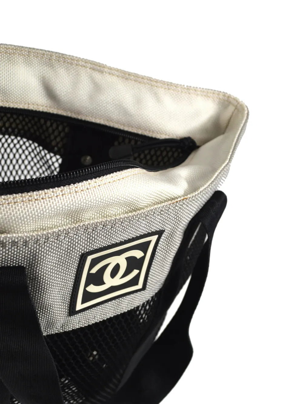 Pre-OwnedCHANEL Pre-Owned2003 Sport Line mesh tote bag