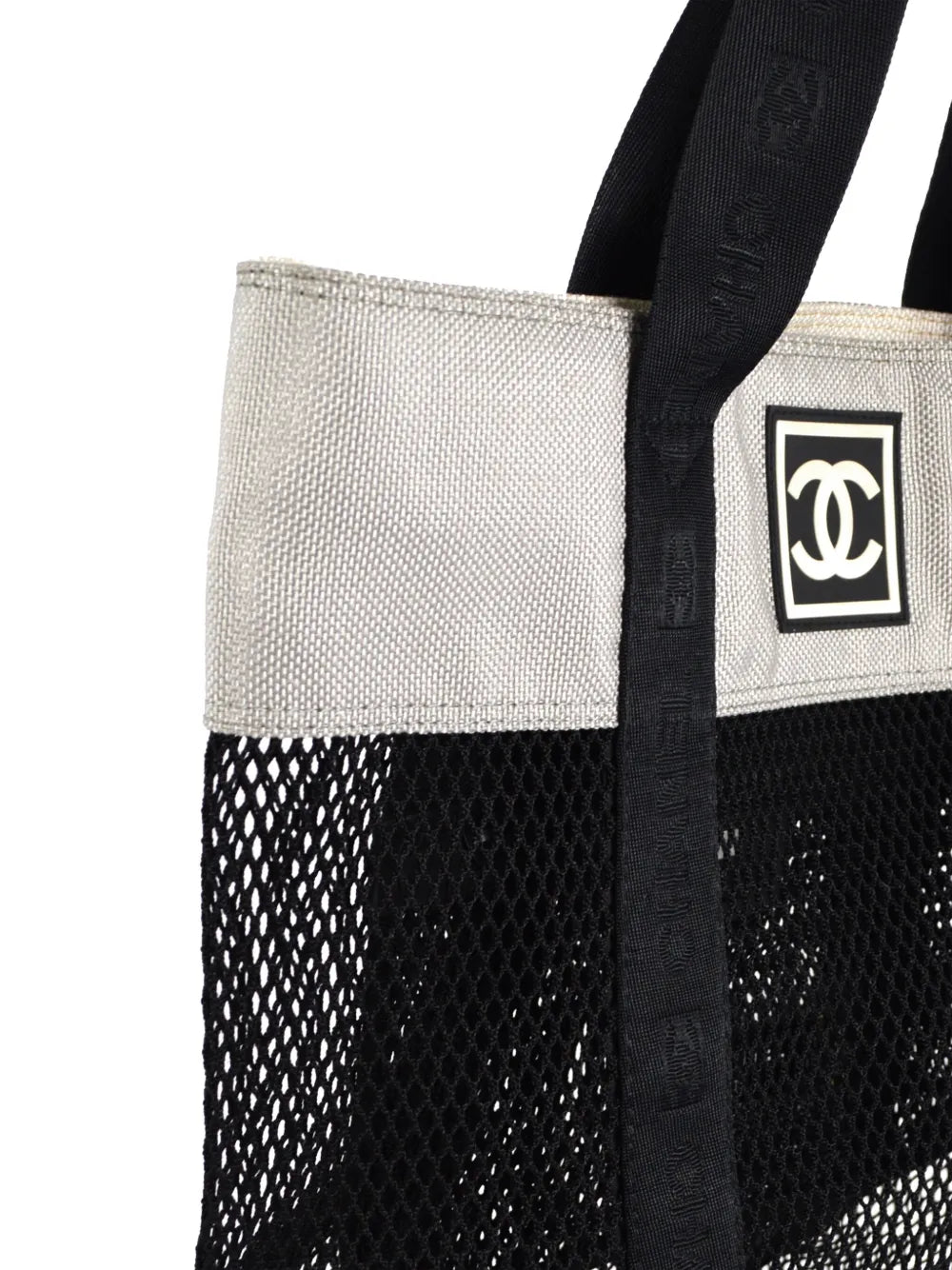 Pre-OwnedCHANEL Pre-Owned2003 Sport Line mesh tote bag