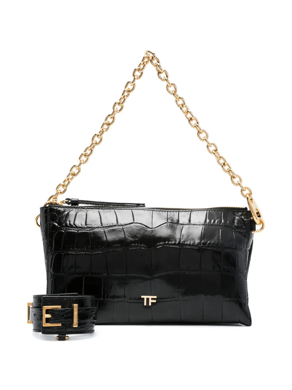 TOM FORDcrocodile-embossed leather bag