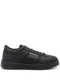 Emporio Armani Logo-Print Leather Sneakers