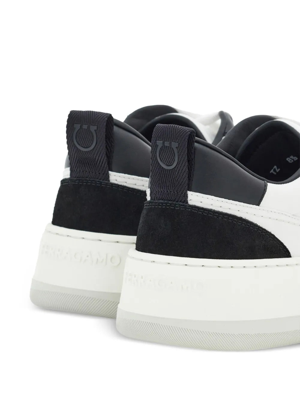 Ferragamo Two-Tone Leather Sneakers