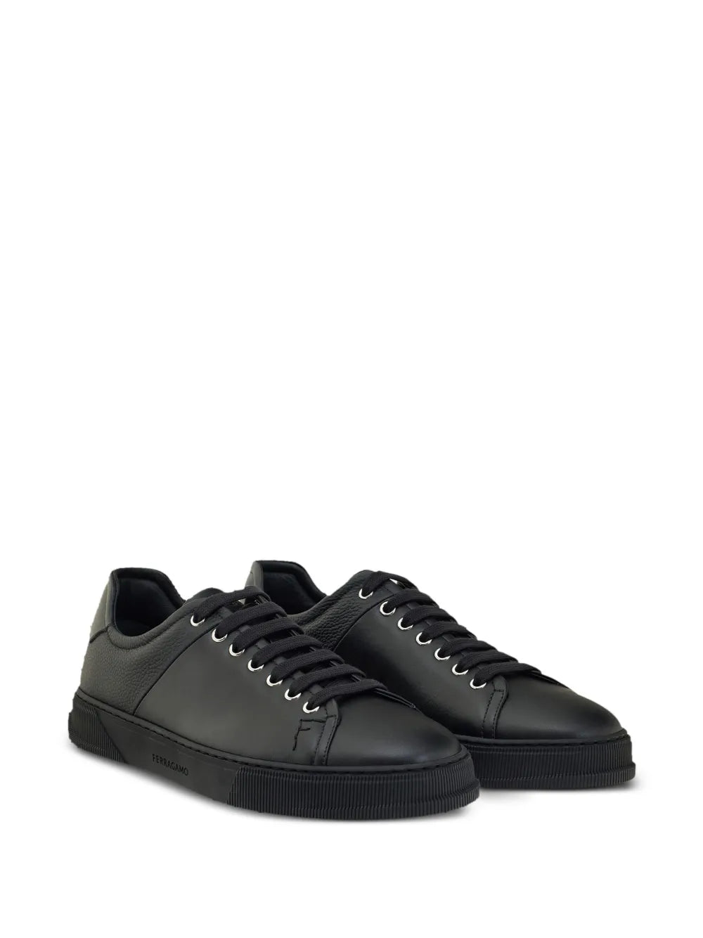 Ferragamo Panelled Leather Sneakers