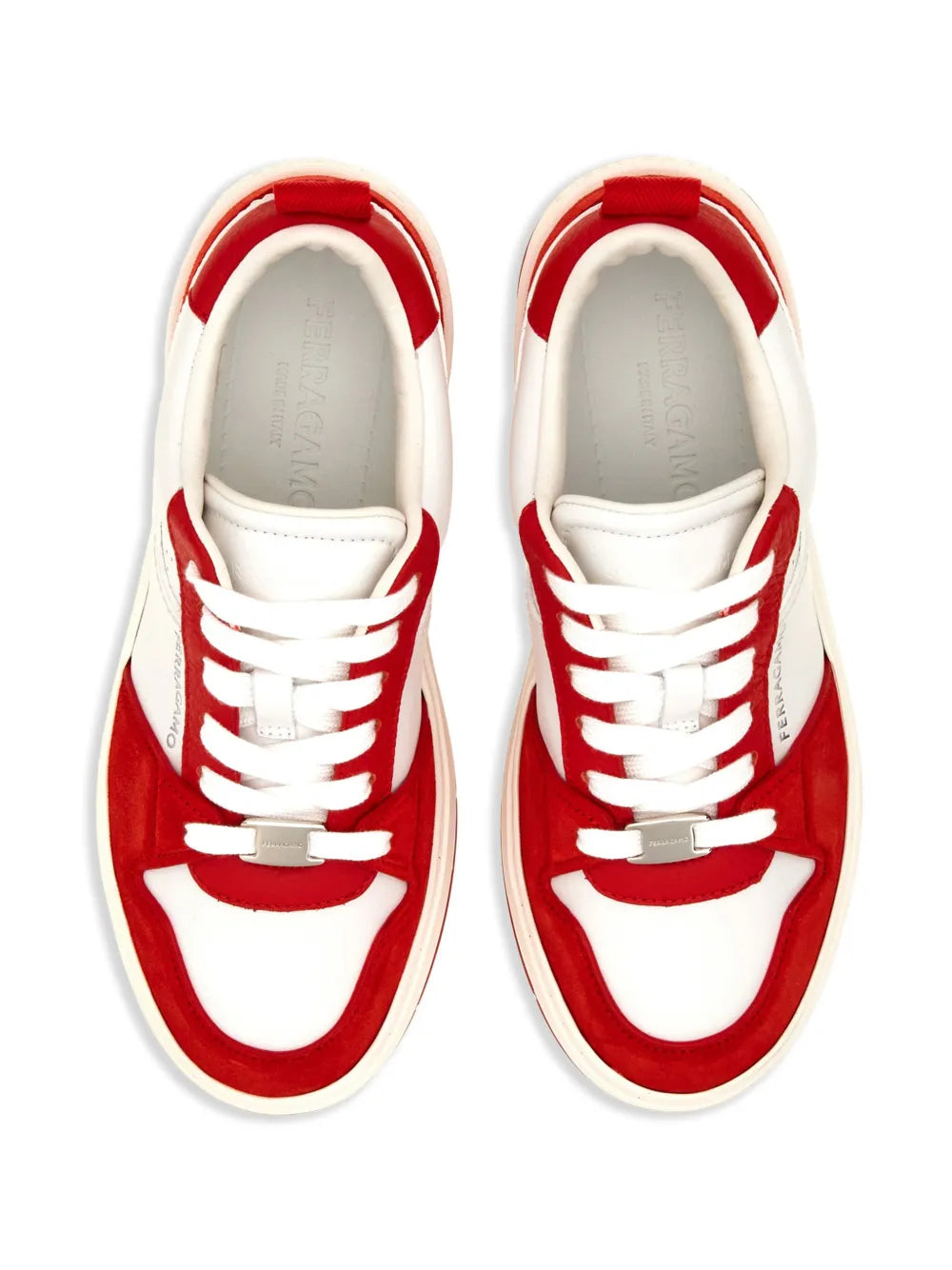Ferragamo Panelled Leather Sneakers