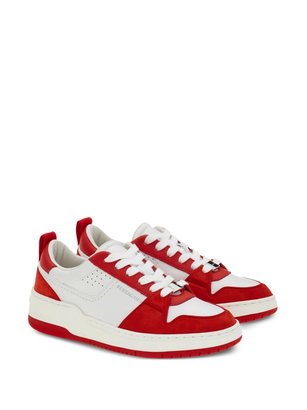 Ferragamo Panelled Leather Sneakers
