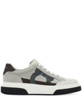 Ferragamo Gancini-Embroidered Leather Sneakers