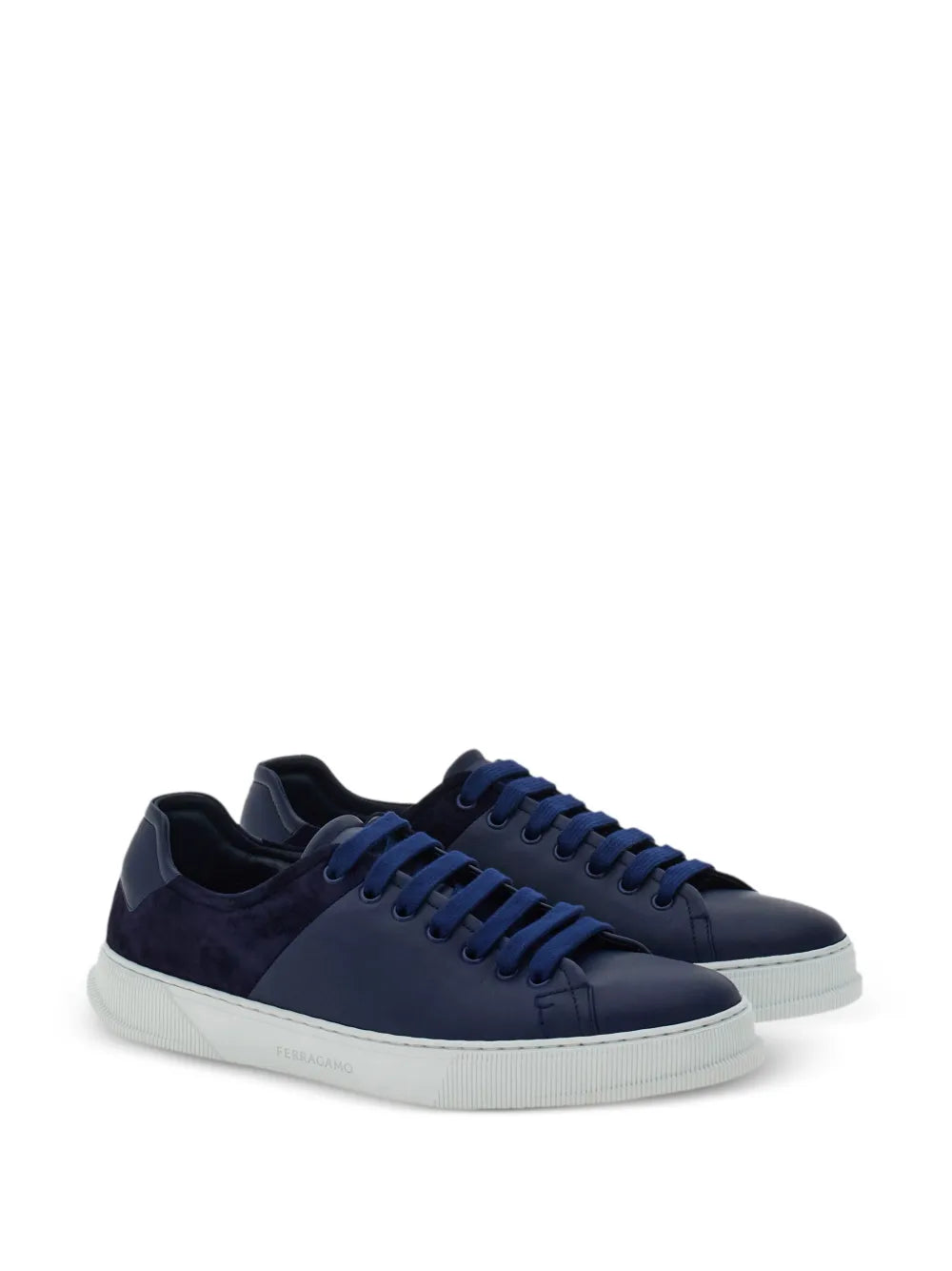 Ferragamo Lace-Up Leather Sneakers