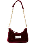 Maison Margielamicro Glam Slam velvet shoulder bag