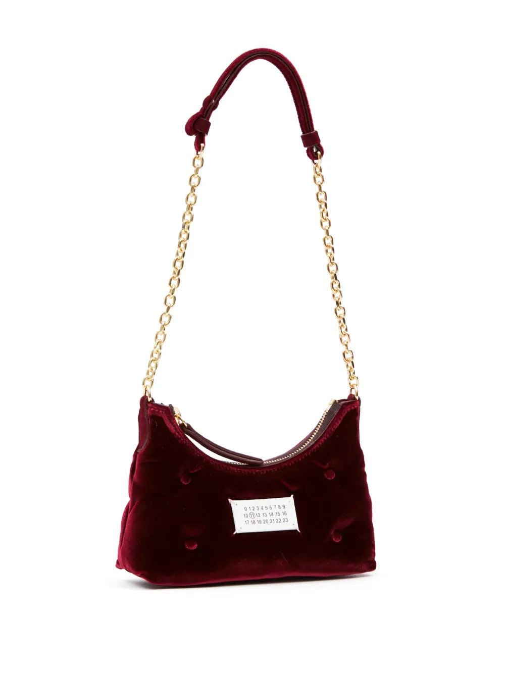 Maison Margielamicro Glam Slam velvet shoulder bag