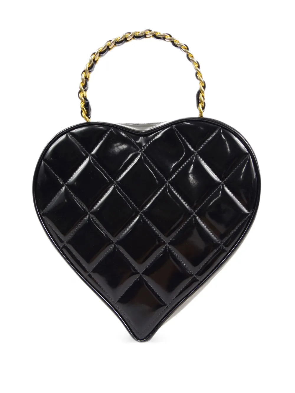 Pre-OwnedCHANEL Pre-Owned1995 CC-stitch heart vanity bag