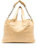 Pre-OwnedCHANEL Pre-Ownedlarge Edgy leather tote bag
