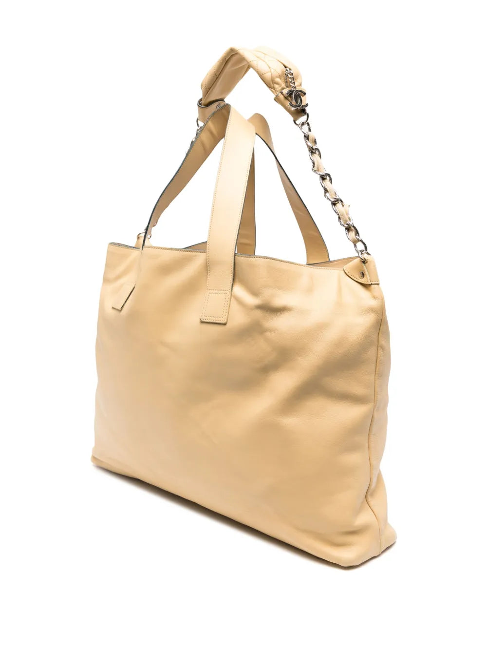 Pre-OwnedCHANEL Pre-Ownedlarge Edgy leather tote bag