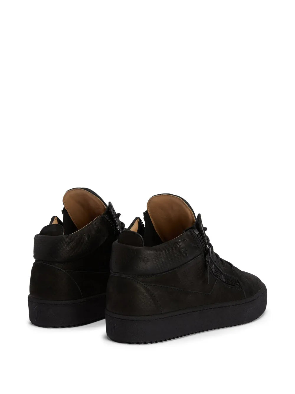Giuseppe Zanotti Kriss Snakeskin-Effect Mid-Top Sneakers