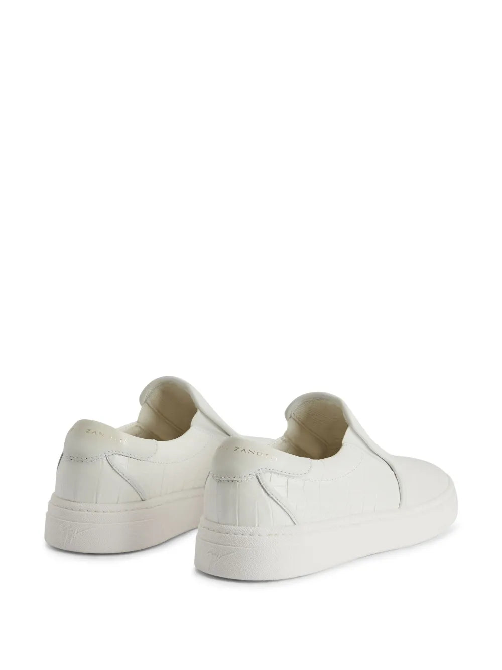 Giuseppe Zanotti Gz94 Crocodile-Embossed Leather Slip-On Sneakers