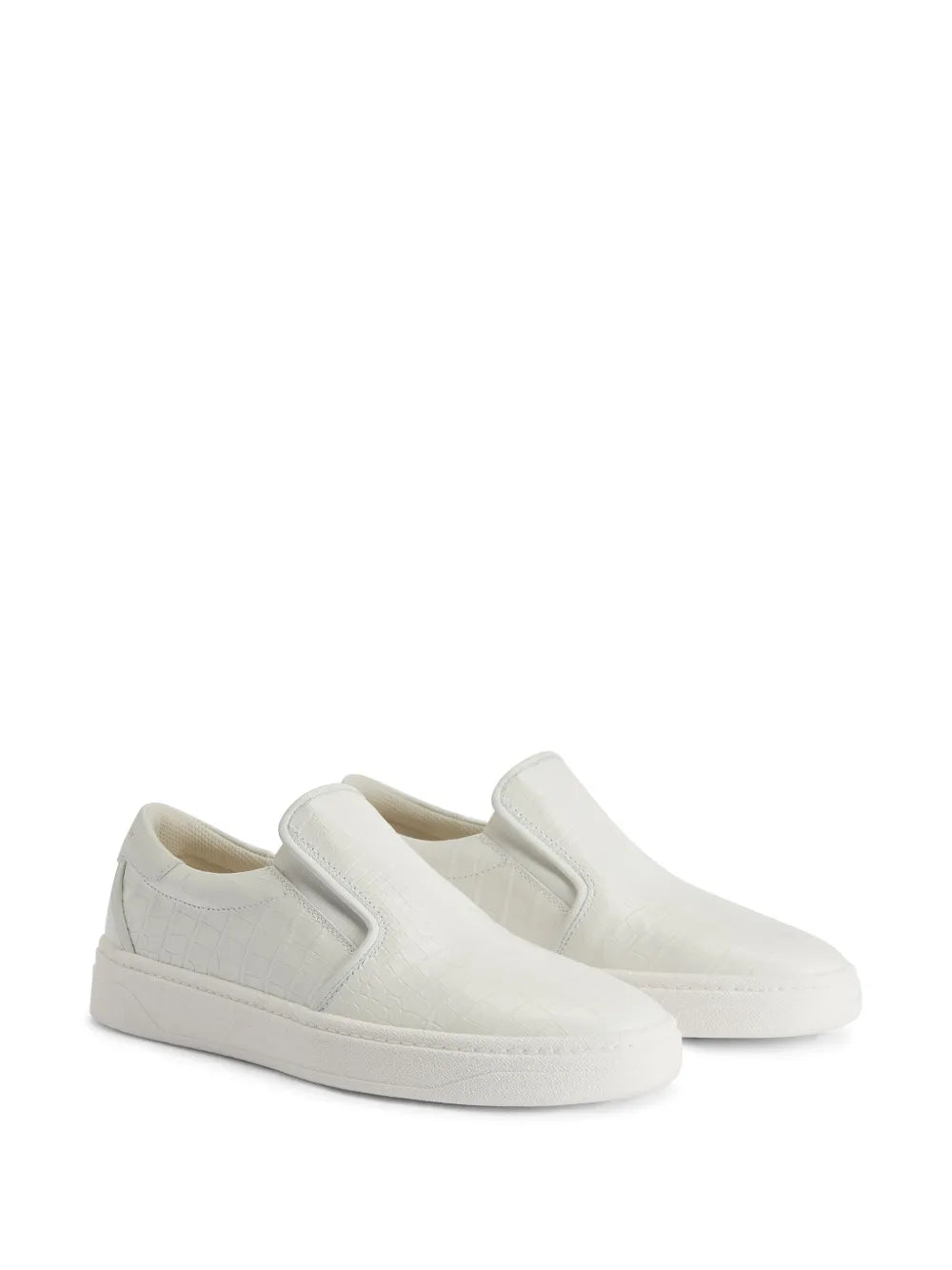 Giuseppe Zanotti Gz94 Crocodile-Embossed Leather Slip-On Sneakers
