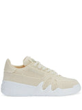 Giuseppe Zanotti Talon Frayed-Edge Lace-Up Low-Top Sneakers