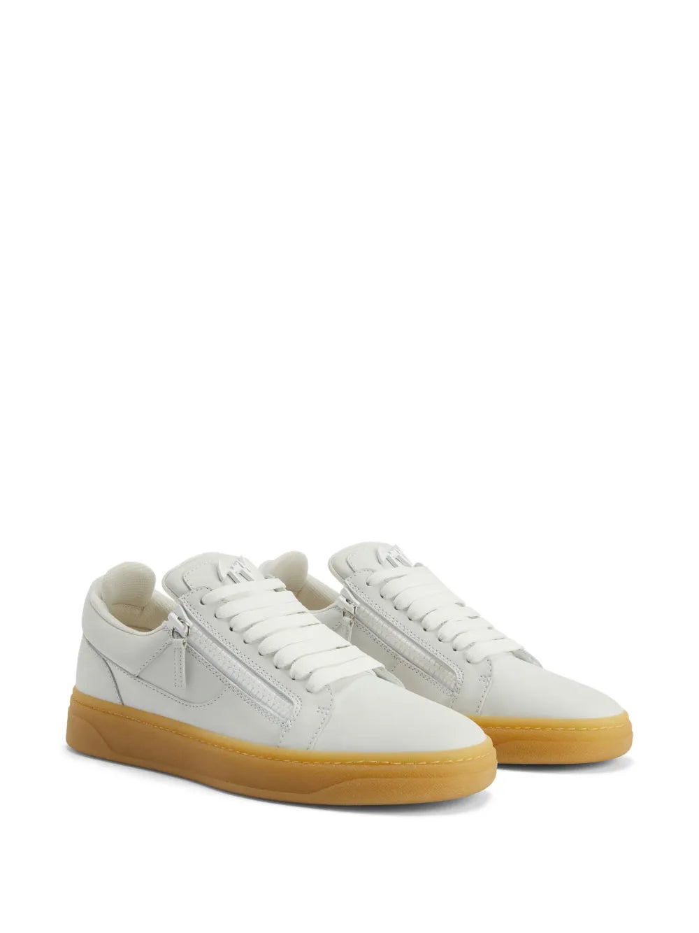 Giuseppe Zanotti Gz94 Leather Double-Zip Low-Top Sneakers
